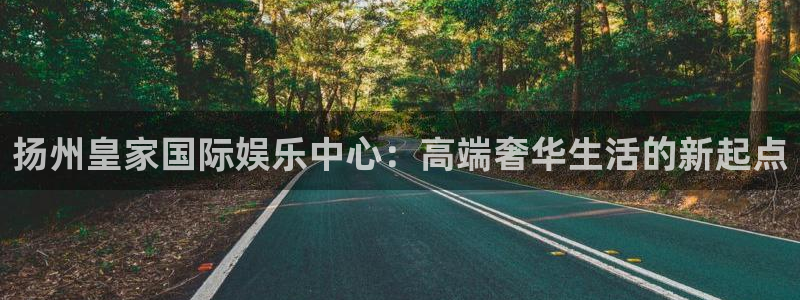 中国银河官网下载：扬州皇家国际娱乐中心：高端奢华生活的新起点